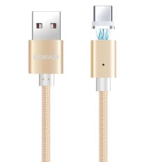 aoyou Magnetic Type-C Cable, Nylon Braided 2A USB Charger Fast Charging And Data Sync With LED Indicator Light For Samsung S6 S7,HTC,LG - intl