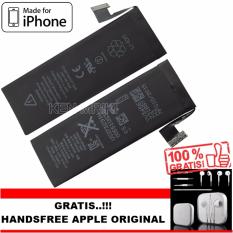 Apple Baterai iPhone 5G Genuine Standart Battery iPhone 5G + GRATIS Handsfree iPhone 5 Original