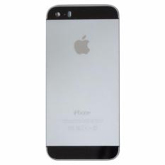 Apple iPhone 5S Version Body Replacement 2IN1 Backdoor + Sim Tray Parts Fullset Casing With All Part Instal Original - Hitam Abu-Abu Tua / Black