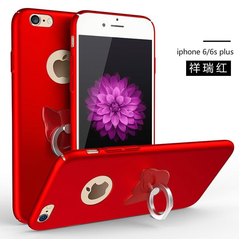 Apple Iphone 6/6 S PLUS Versi Upgrade Mewah Ultra Tipis 360 Degree Coverage Protection Cover Case untuk Apple IPhone 6/6 S Plus Full Body Cover dengan Free Ring Kickstand Phone Case-Internasional