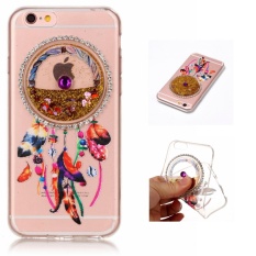 Apple iPhone 7 Case-Luf Slim Hibrida Cair Kerlip Kilau Bercahaya Pasir Hisap Air Terjun Shockproof TPU Ponsel Cover-INFINITE- internasional