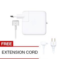 Apple Magsafe 2 60W A1435 Adapter Charger MacBook Pro 13 Inch Retina + Gratis Kabel Extension Cord