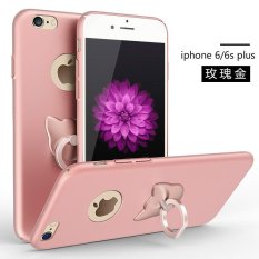 Applefor IPhone 6/6 S PLUS Versi Upgrade Mewah Ultra Tipis 360 Degree Coverage Protection Cover Case untuk Apple untuk IPhone 6/6 S Plus Full Body Cover dengan Free Ring Kickstand Kasus Telepon (Warna: Seperti Gambar Pertama)-Intl