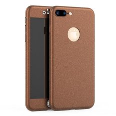 Applefor Iphone7 PLUS Versi Upgrade Mewah Ultra Tipis 360 Derajat Cakupan Pasir Terasa Frosted Matte Case untuk Apple untuk Iphone7 PLUS Full Body Cover Kasus Telepon (Warna: Seperti Gambar Pertama)-Intl