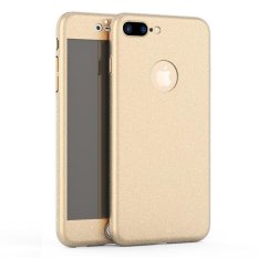 Applefor Iphone7 PLUS Versi Upgrade Mewah Ultra Tipis 360 Derajat Cakupan Pasir Terasa Frosted Matte Case untuk Apple untuk Iphone7 PLUS Full Body Cover Kasus Telepon (Warna: Seperti Gambar Pertama)-Intl