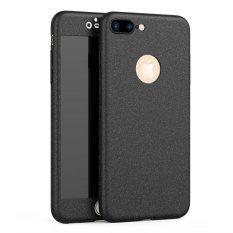 Applefor Iphone7 PLUS Versi Upgrade Mewah Ultra Tipis 360 Derajat Cakupan Pasir Terasa Frosted Matte Case untuk Apple untuk Iphone7 PLUS Full Body Cover Kasus Telepon (Warna: Seperti Gambar Pertama)-Intl