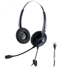 Arama Telephone Headset dengan Kebisingan Membatalkan MIC untuk Aastra Adtran Alcatel Lucent Allworx AltiGen AVAYA Comdial Digium Gigaset InterTel Mitel MiVoice Plantronics Desktops (A200D1) -Intl