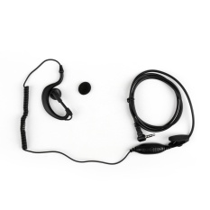 Areyourshop 1Pcs 3.5mm G-Shape Curve Headset Mic PTT For Yaesu VX1R/2R/3R Vertex VX168 FT60R - intl
