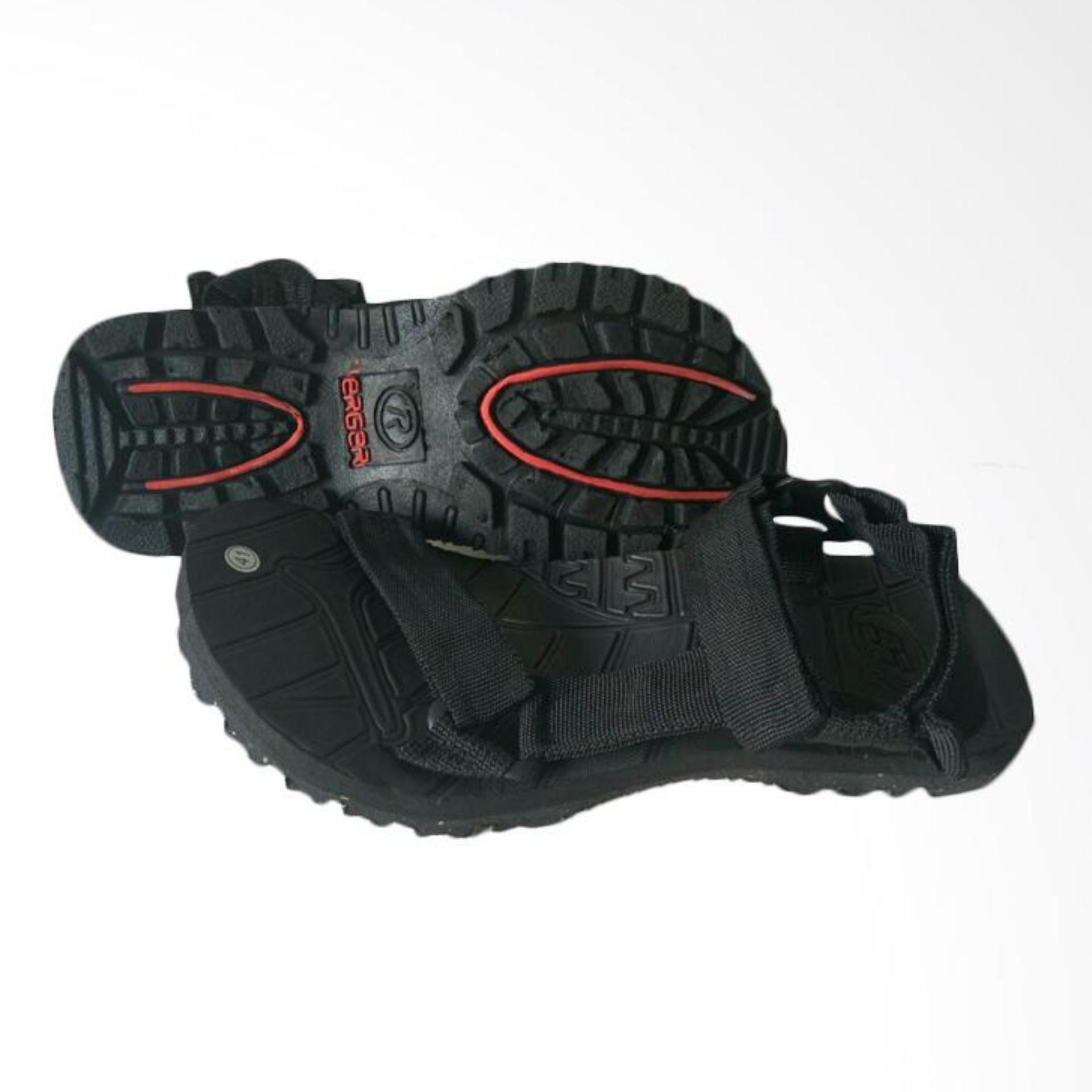 arsy collections sandal gunung pria selop - hitam