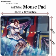 Art Print Game Mouse Pad Mat (22*18 Cm) untuk G727 Mei-Intl