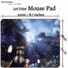 Art Print Game Mouse Pad Mat (22*18 Cm) untuk WG406 BioShock Infinite Elizabeth dan Langit Berbintang-Intl