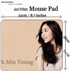 Art Print Mouse Pad Mat (22*18 Cm) untuk Selebriti 791C Park Min Muda-Intl