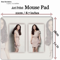 Art Print Mouse Pad Mat (22*18 Cm) untuk Selebriti C054 Park Min Muda Dalam Kaki Dress-Intl