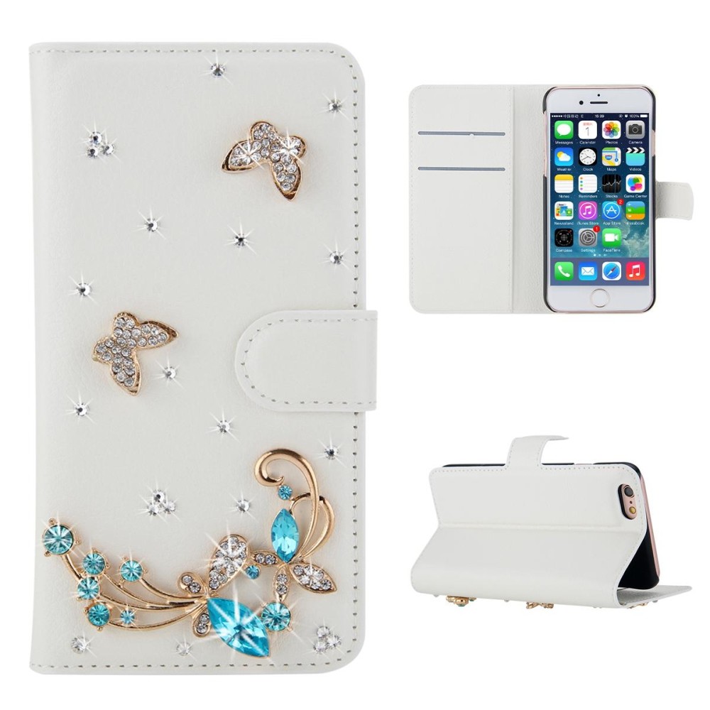 Karena Saat Case untuk Blackview R6 Mewah 3D Bling PU Kulit Dompet Case Lipat Berdiri Kartu Slot-Internasional