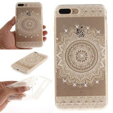 Karena Saat Case untuk iPhone 7 Plus/Iphone 8 Plusbling Berlian Buatan Lembut TPU Anti Gores Pelindung Sarung- internasional