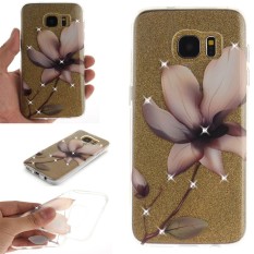Karena Saat Case untuk Samsung Galaksi S7 Edgebling Berlian Buatan Lembut TPU Anti Gores Pelindung Sarung-Internasional