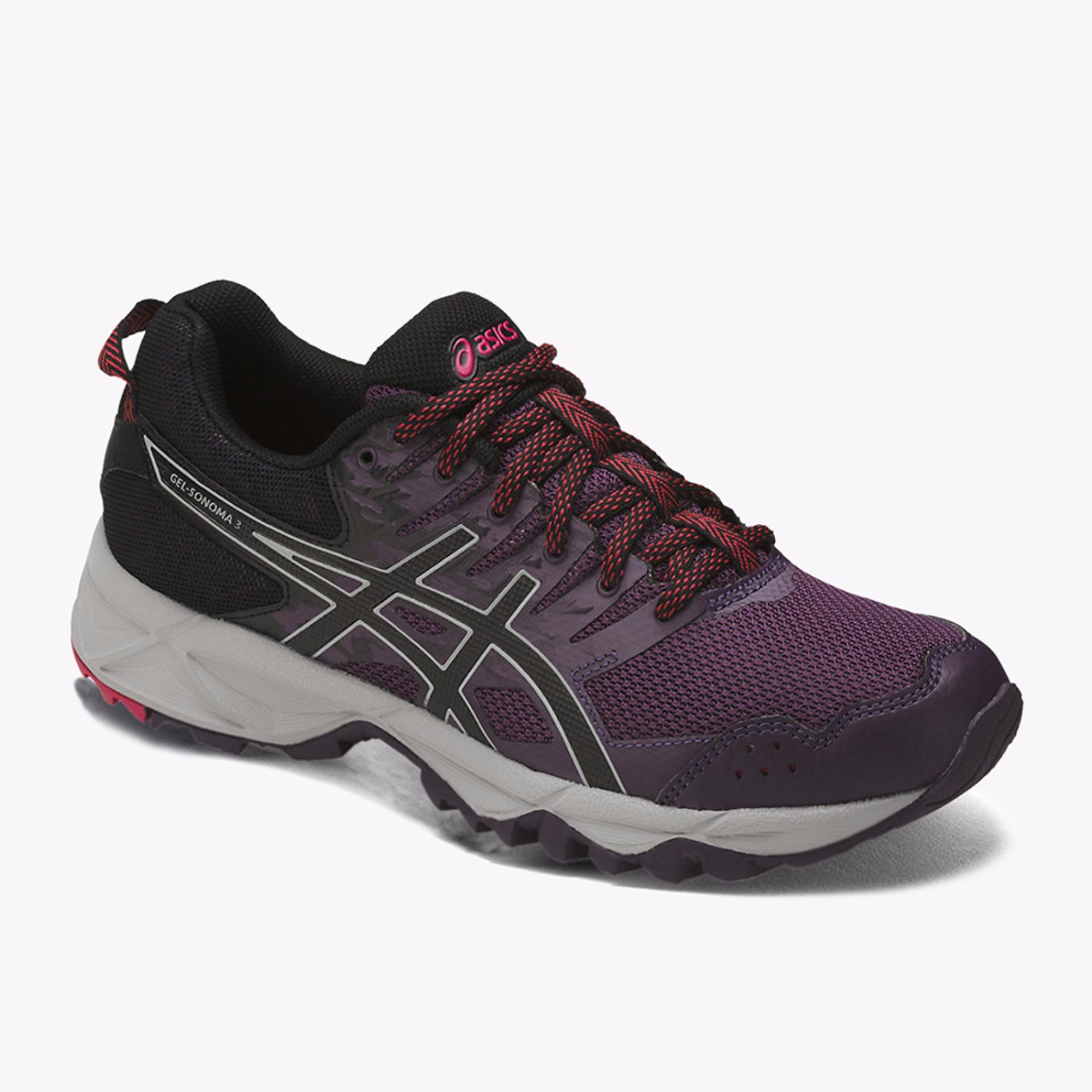 Asics Gel-Sonoma 3 Women's Running Shoes - Standard Wide - Ungu