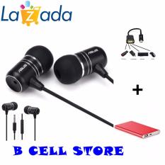 Asus Earphone ZenEar Handsfree for Aus Zenfone Jack 3.5mm + GRATIS Connect Kit & Powerbank Slim