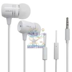 Asus Handsfree ZenEar Zenfone 2 Stereo In Ear Original Headset / Earphone For All Smartphone Model Stereo Bass Portable Handsfree - White / Putih