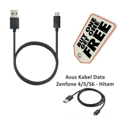 Asus Kabel Data Micro USB Untuk Asus Zenfone 4/5/S6 - Hitam Buy 1 Get 1 Free
