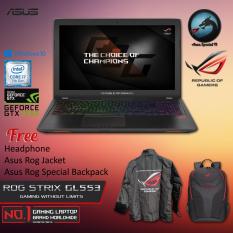 Asus ROG STRIX GL553VD-FY280T With Intel Core i7-7700HQ Nvidia GTX1050 4GB GDDR5 8GB RAM DDR4 1TB HDD + Windows 10 + Asus Rog Jacket + Asus Rog Special Backpack Garansi Resmi 2 Tahun