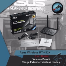 Asus RT-N12+ N300 Mbps Wireless Router Access Point Range Extender RESMI