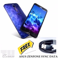 ASUS Zencase Ilussion Zenfone 2 ZE551ML 5.5 Inch Biru + Free ASUS Sync Data Micro USB