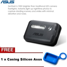 Asus Zenflash LED For Zenfone 2 Kompatibel dengan Tipe Asus smartphone ZE551ML, ZE550ML, ZE500CL, ZE500KL, ZE500KG, ZE551KL, ZE600KL, dan ZE601KL- Black + Casing Silicon Zenflash