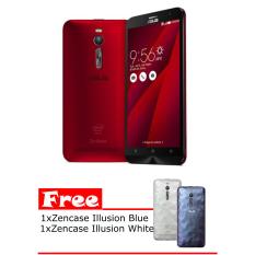 Asus Zenfone 2 ZE551ML 2/16 1.8GHz Red Free Zencase Illusion Cover Blue And White