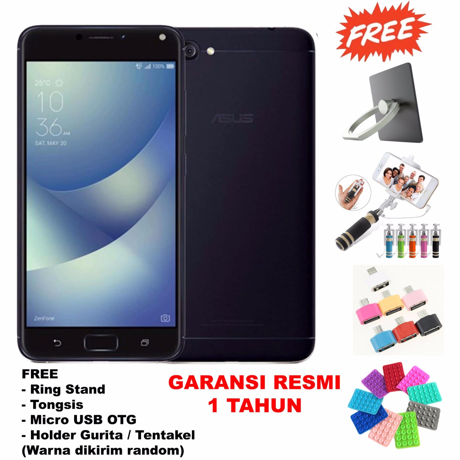 Asus Zenfone 4 Max PRO ZC554KL - 3GB/32GB - Dual Kamera 16MP - (Free 4 Item Accessories) - Black 