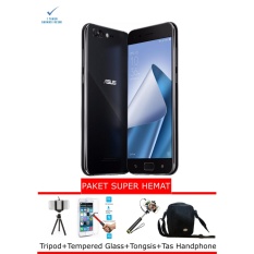 Asus Zenfone 4 Max ZC520KL black Free Bumper Paket Super Hemat