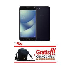 Asus Zenfone 4 Max ZC554KL Black Free Bumper+Tas Hanphone Garansi Resmi Asus Indonesia