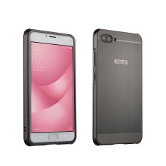 ASUS ZenFone 4 Max Zc554kl Case, Moon Case Luxury Metal Bumper + Brushed Penutup Belakang Plastik Keras 2 In 1 Cover Ultra Tipis Bingkai (seperti Yang Ditunjukkan) -Intl