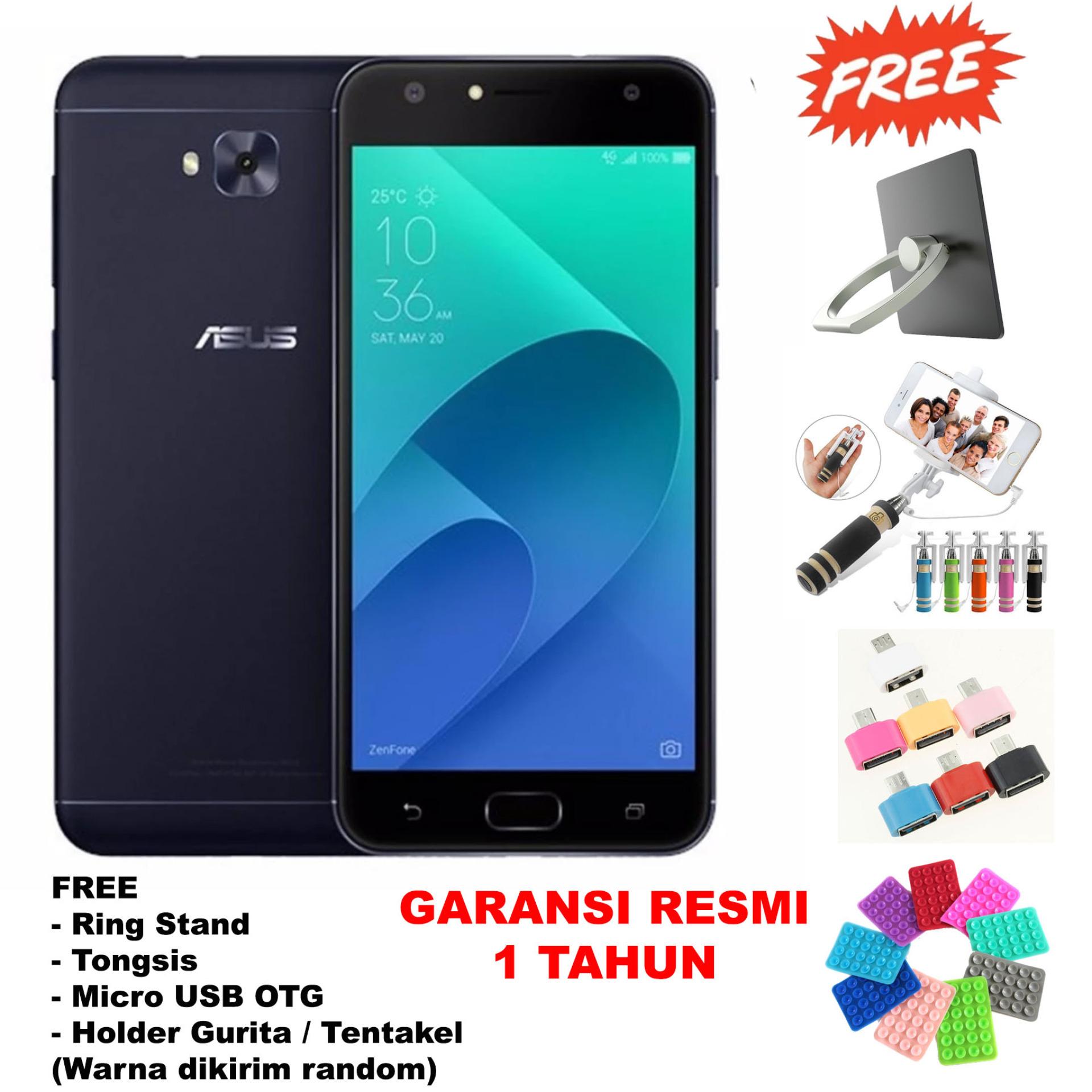 Asus Zenfone 4 Selfie ZD553KL 4GB/64GB - Garansi Resmi -  (Free 4 Item Accessories) - Black