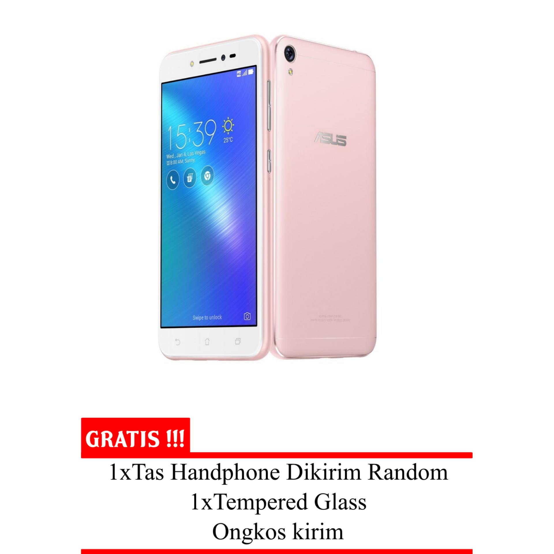 Asus Zenfone Live - ZB501KL - 16GB - Pink -Free Tas + Tempered Glass