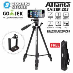 Attanta Kaiser 203 Video LightWeight Tripod Camera DSLR Smartphone with Holder U