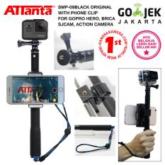ATTANTA SMP-09 ORIGINAL (Black) Tongsis + Phone Clip for GoPro Hero, Xiaomi Yi, Brica, Mirrorless, HP