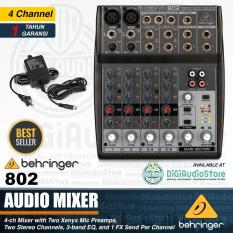 Audio Mixer behringer Xenyx 802 - 4 Channel - Phantom Power untuk Condenser Microphone dan DI Box