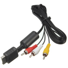 Audio Video AV Kabel 3 TV RCA Memimpin untuk Sony PlayStation PS1 PS2 PS3