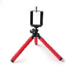 AUKA Mini Portable Fleksibel Sponge Octopus Tripod Stand Mount dengan Holder untuk Telepon Action Camera dan Camcorder/redmi 3 S Dudukan Telepon-Internasional