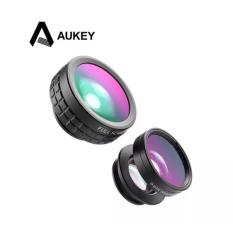AUKEY 3 In 1 Lensa Handphone 180 Degree Fisheye Lens + Wide Angle + Macro Lens PL-A1