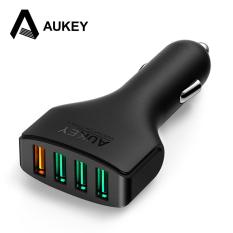Aukey CC-T9 Car Charger Mobil 4 Port USB 55W 2.4A QC 3.0 & AiPower - Black