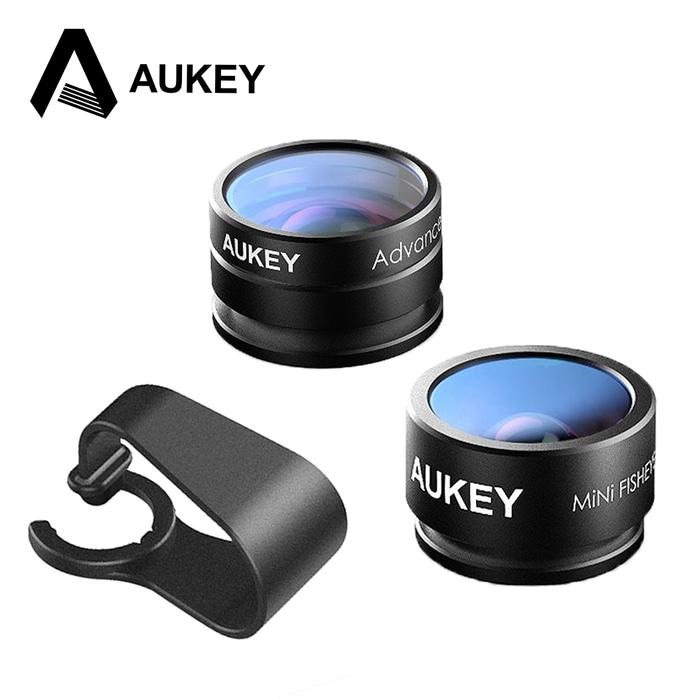 Aukey Lensa Fisheye Macro Smartphone Lens Gopro Clip - PL-A2