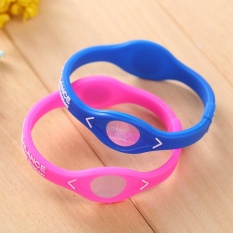 Aukeysmart Power Balance Energi Kesehatan Gelang Silicone Hologram Kode Acak Warna-Intl