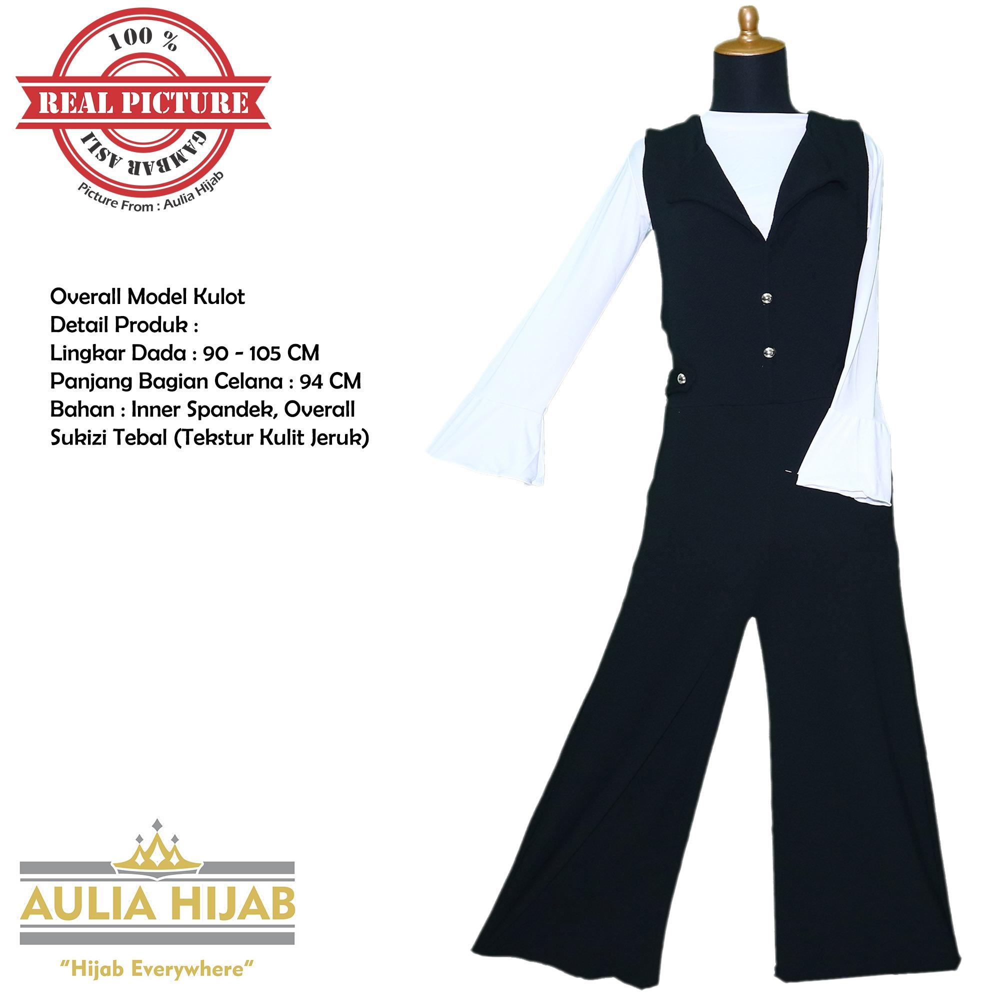 Aulia Hijab - Gamis Overall Kyara Overall Model Kulot Bahan Sukizi Premium/Gamis Overall/Overall Murah/Gamis Langsung/Overall Terbaru/Baju Kodok/Gamis Pesta/Gamis Sukizi/Gamis Premium/Sukizi Premium/Overall Gambar Asli/Overall Real Picture/Overall Premium