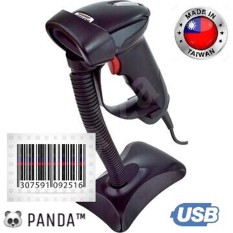 Auto-Sensing 1D Laser Barcode Scanner Panda PRJ-900A with Stand for Kasir Toko Retail Minimarket Supermarket Auto Scan-Sense USB