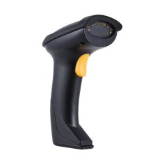Otomatis/Manual 2.4G Wireless Handheld 1D Barcode Scanner Reader Mendukung Terbalik Bar Pemindaian Kode dengan USB Receiver untuk Supermarket Perpustakaan Logistics Express Toko Ritel, Gudang Warna Hitam-Intl