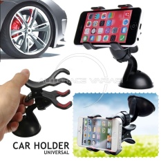 Autorace Phone Holder Mobil Universal / 360° Rotation /Car Holder Mount Jepit /Penjepit HP Gadget GPS MP4 MP3 VR HP-06