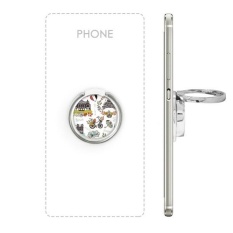 Autumn Eiffel Paris Prancis Graffiti Logam Rotasi Cincin Berdiri Pemegang Bracket untuk Smartphone Sel Ponsel Penopang Aksesoris Hadiah-Intl