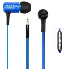Awei TS-130vi 1.2 M Panjang Kabel In-Ear Earphone dengan MIC Kontrol Suara Untuk-Intl